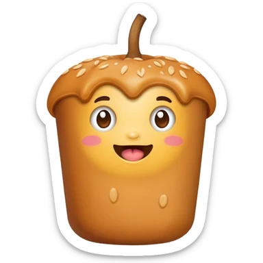 Criar um esquinho comendo espetinho  sticker