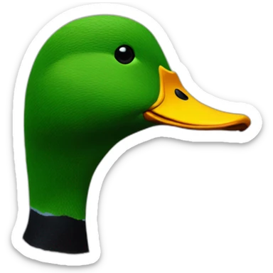 a duck make of blu tak sticker