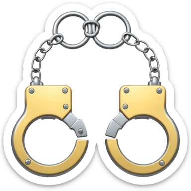 Released handcuffs sticker