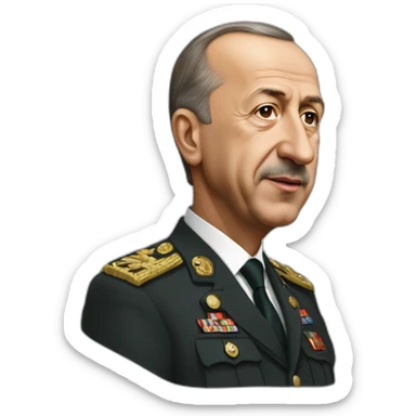 realistic Recep Tayyip Erdoğan sticker