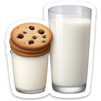 Milk and cookies  sticker