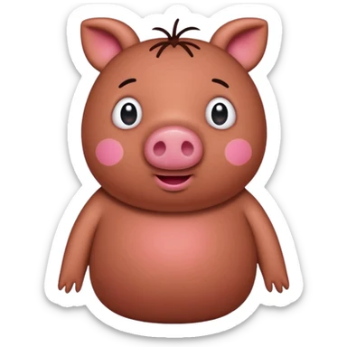pepa pig kaka gedaan sticker