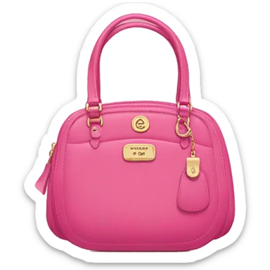 A pink Coach purse sticker