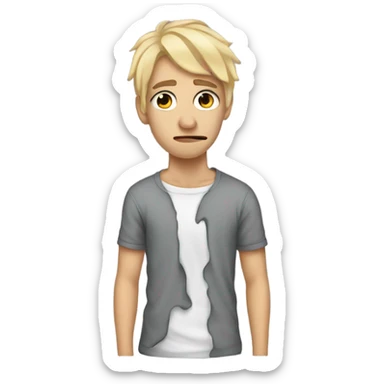 Cringe moi but the tears are blood sticker