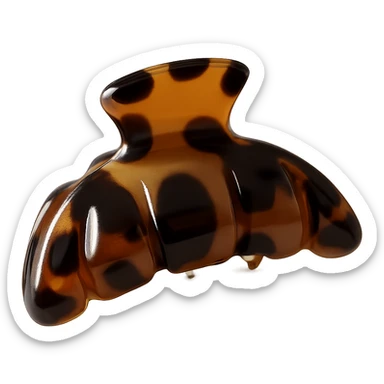 Remove the background while keeping the hairclip photorealistic and detailed with a transparent background. sticker