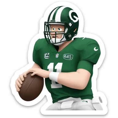 Sam Darnold, getting sacked by the Rams sticker