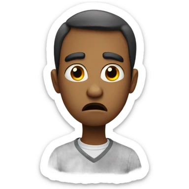 Confused and scared  sticker