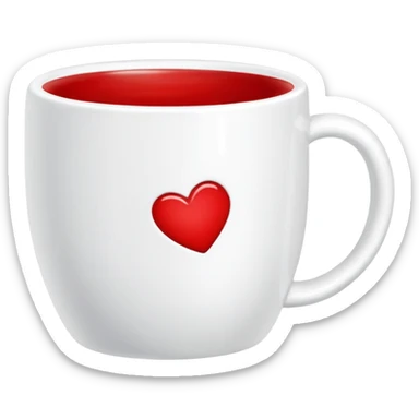 Taza de corazón  sticker