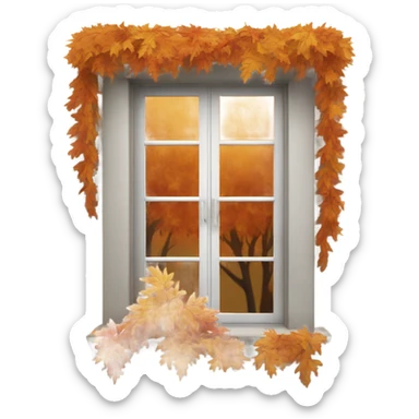 autumn window sticker