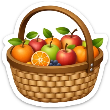 Basket image in professional look sticker
