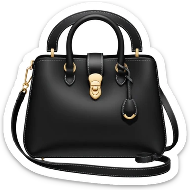 Realistic Small model handle bag, Panthère C de Cartier,  black calfskin sticker