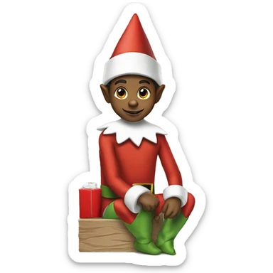 Elf on the shelf  sticker