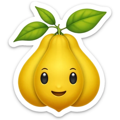 Ararajuba amarela com a ponta da asa verde sticker