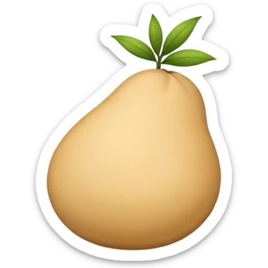a single sesame seed, iOS emoji style sticker