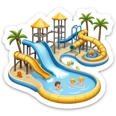 Water park sticker