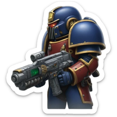 warhammer 40k space marine sticker