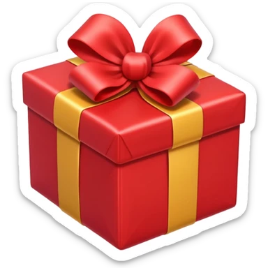 Un cadeau emballé qui sautille sticker