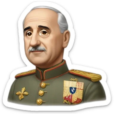 Francisco Franco supersaian 4 sticker
