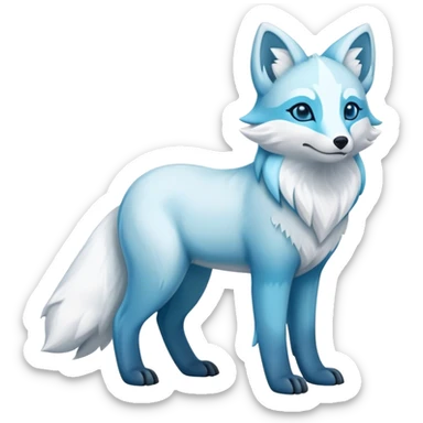 Arctic-Fox-Glaceon-hybrid full body sticker