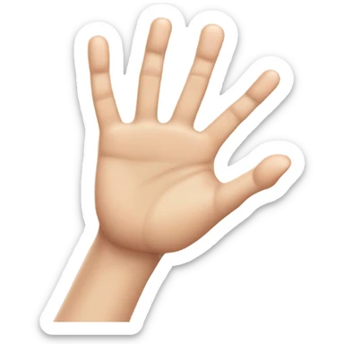 A hand with 10 fingers  sticker