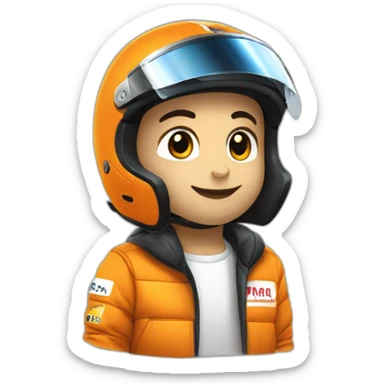 Doudou sur McLaren sticker