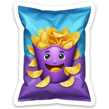 paquet de chips sticker