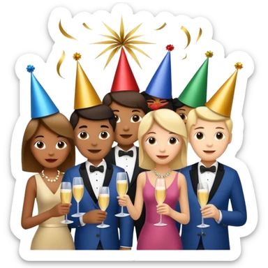 Happy New Year 2026 sticker