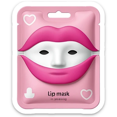 lip mask packaging sticker