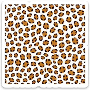 Bow leopard print  sticker