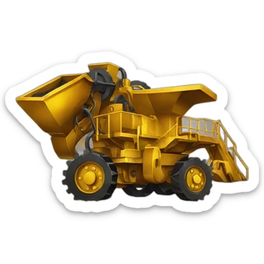 gold mining equipment sticker