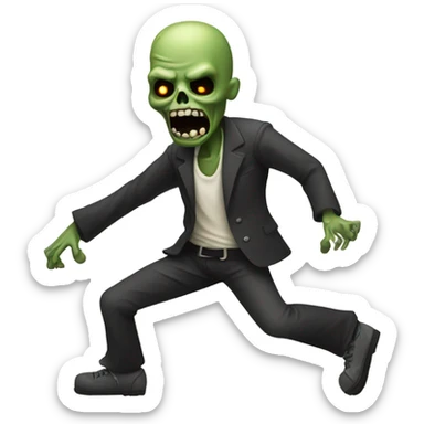 dead rockstars  zombie dancing sticker
