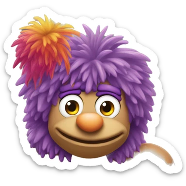 fraggle rocks gay muscle trainer sticker