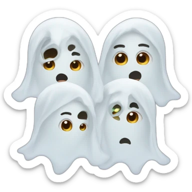 ghost triplets sticker