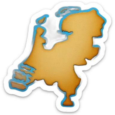 Netherlands map sticker