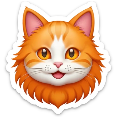 Cat emoji with star eyes sticker