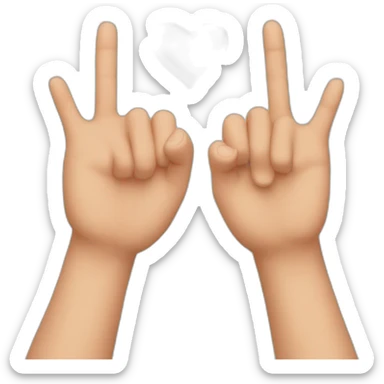 Pinky promise emoji sticker