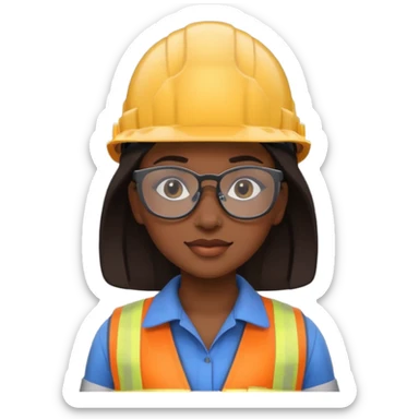 Ingeniera mujer negra sticker