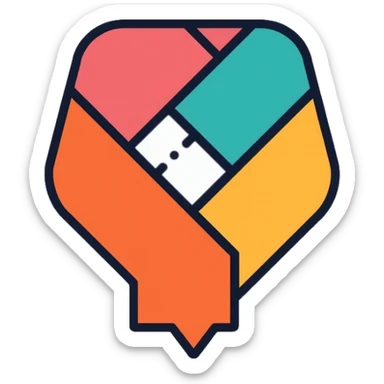 A business logo representing one company sticker