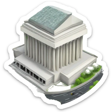 Brazil national congress building sticker