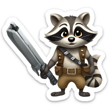 Rocket raccoon sticker