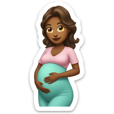 Pregnant sticker