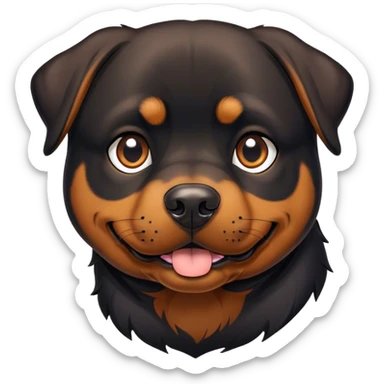 Un perro parecido a un rotwiller sticker