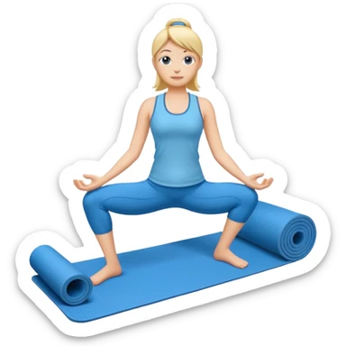 yoga matt sticker