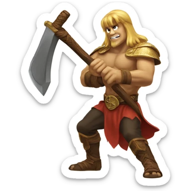 a golden axe sticker