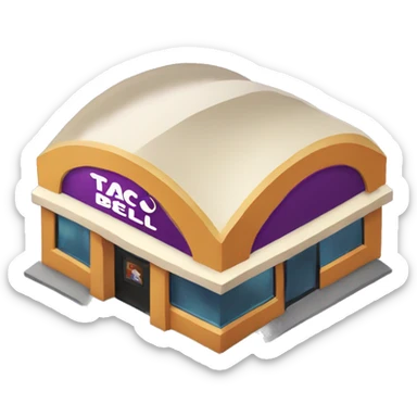 Taco Bell building sticker