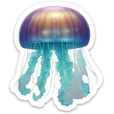 moon jellyfish sticker