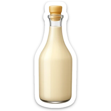 cream sauce bottle  sticker