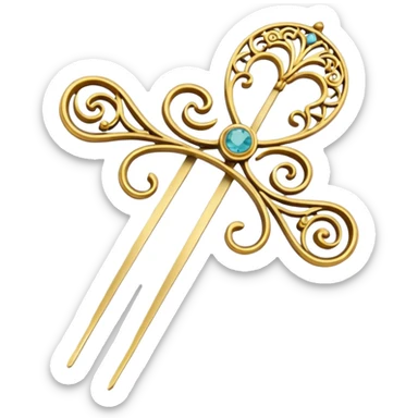 asian hairpins sticker