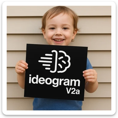 make drawing of a child holding a poster of this image sticker