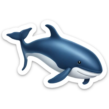 Whale sticker
